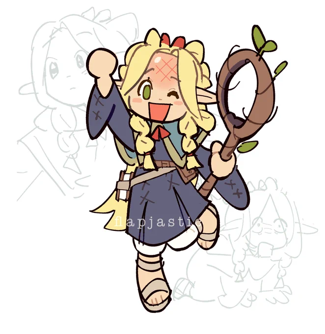 MARCILLE!! she fell on her head #dungeonmeshi 