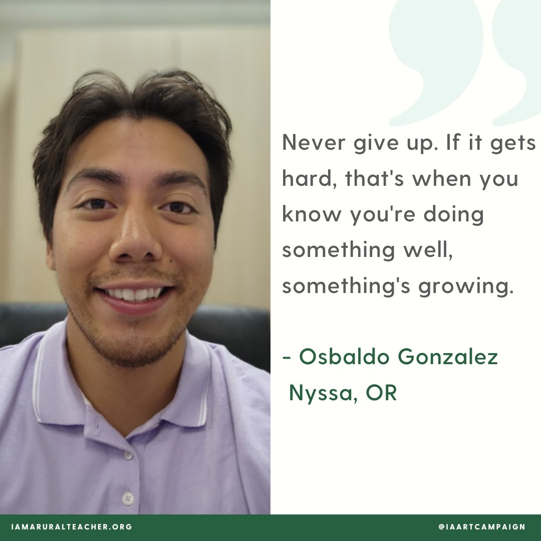 We're thankful for our PNW Regional Hub partners, <a href="/eoumountaineers/">Eastern Oregon University</a>' College of Education, for all they do for rural Oregon teachers, like Ozzie, and beyond.  Check out our recent I Am A Rural Teacher project reflection, in partnership with <a href="/nrea1/">NREA</a>: ruralschoolscollaborative.org/stories/reflec…