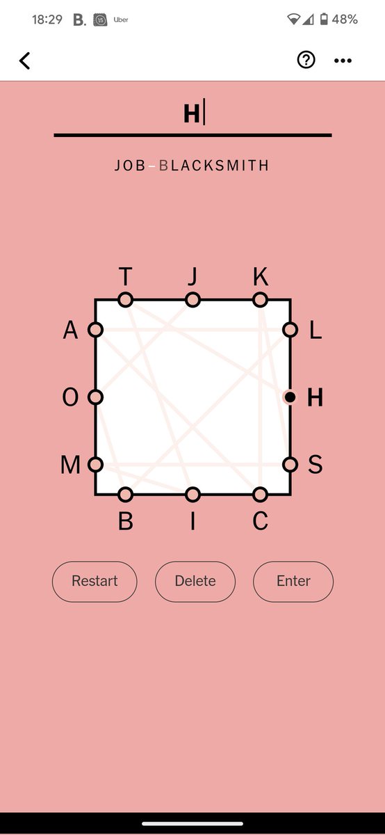 agow's tweet image. I am immensely proud of this! My first two word solution #LetterBox @nytimes