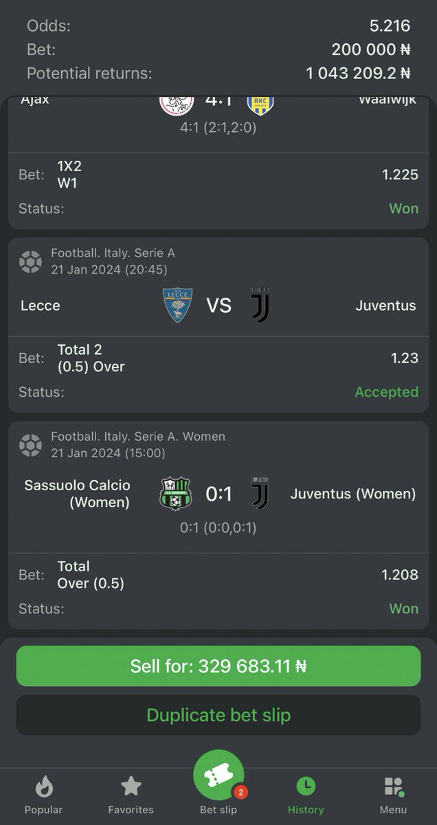 Juventus to bring home this N1,000,000 

Who wants that N43,000?! Active users only