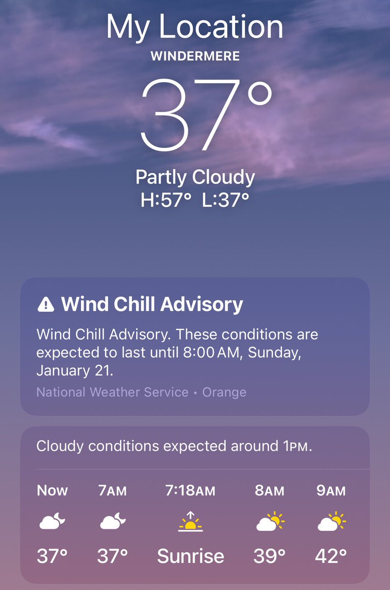 ThisIsBrenn's tweet photo. Think of your Florida friends today, we’re not okay 🥶 https://t.co/sba39EF23I