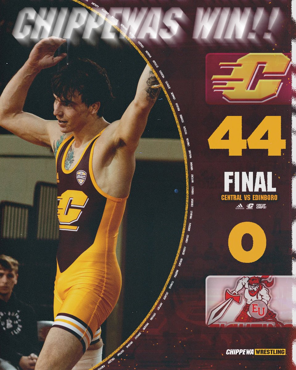 CMUWrestling's tweet photo. With 𝘼𝙐𝙏𝙃𝙊𝙍𝙄𝙏𝙔 🤫

1-0 in the MAC 💪

#FireUpChips🔥⬆️🤼‍♂️ https://t.co/kqVKYyKVyj