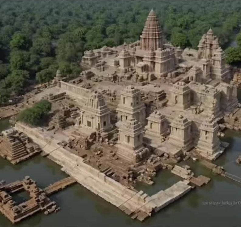 ___mattrix___'s tweet photo. Look at the amazing and brilliant design by the architect. If you hold the picture at a distance or half close your eyes you can see the building structure form the words “जय श्री राम”
#RamMandirPranPrathistha #RamMandir https://t.co/bjWgjyEQI5