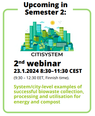 ECNnetwork's tweet photo. Check in on Tuesday, 23rd January, when our Scientific Officer, Steffen Walk, presents key influential aspects on the performance of biowaste collection systems in a workshop organised by the #Citisystem project.
Link for more info: https://t.co/fN2jt73R8w https://t.co/sFX0Uzuumb