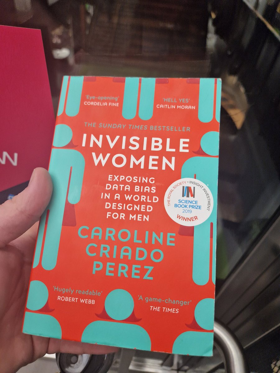 Just finished Invisible Women by Caroline Criado Perez - absolutely amazing book. Would highly recommend it, especially to men who work with large audiences, data sets or product design. 

I'll never look at public bathrooms, phones or seatbelts the same way ever again.