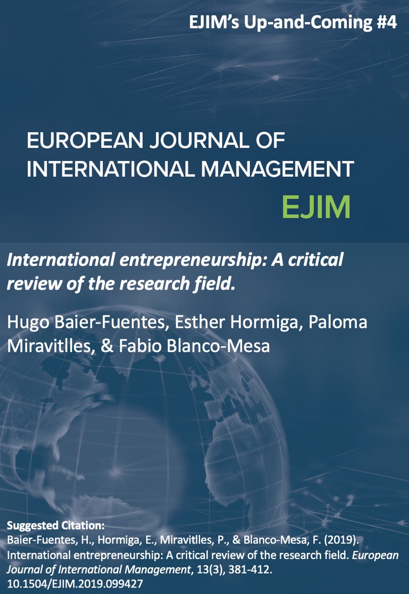European Journal of International Management tweet media