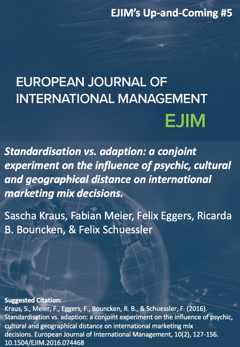 European Journal of International Management tweet media