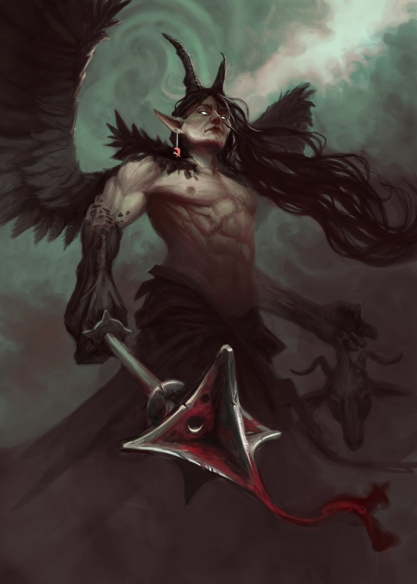 Asmodeus new cardart for my boardgame

#darkfantasy #boardgameart #digitalpainting #digitaldrawing #noai