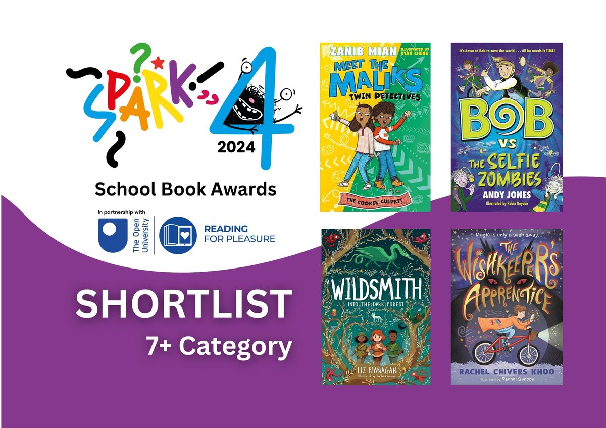 In case you missed our earlier video announcements - here's the 7+ Fiction shortlist. With huge thanks to the wonderful panel of short listers: @Barnes_Primary @BeckyMarie80 @carly2105 @helen_helen939 @whitewomanlane @GreatBartonPS @Penwortham212