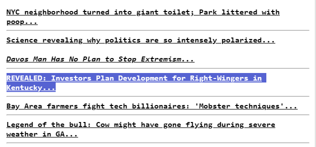 But then the eye of Sauron turned our way!

One of the UK's leading newspapers decided that it was imperative that their readers know all about our 7-digit investments.

All hell broke loose. We even made Drudge. An honor, and - to be quite honest - a bucket-list item for me.  3/