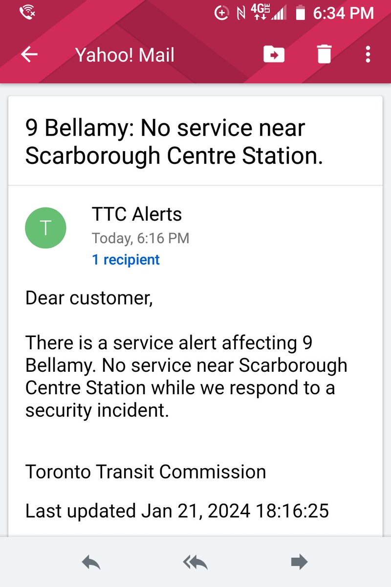 RootyRootbrian's tweet photo. 1/10
A customer entered Scarborough center station with a weapon, therefore all bus service has been SUSPENDED and REDIRECTED AWAY
#ttcu #insecurity #bypass #diversion #crime #weaponscall #weapon #gun #knife #bat #tools #drill #hammer #axe
#noservice #delay #delays #Scarborough https://t.co/xFZutXiO8l