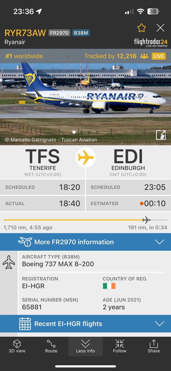 jammyp2's tweet photo. RYR73AW diverting to Cologne https://t.co/3K9xmddSPd
