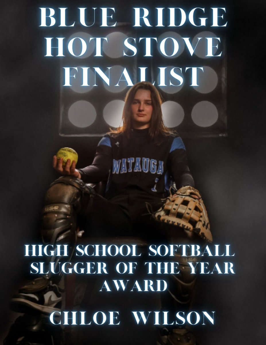 WataugaSB's tweet photo. Congratulations to Senior Kara Brooks for being nominated as a finalist for the Blue Ridge Hot Stove High School Softball Golden Glove Award and to Junior Chloe Wilson for being nominated for the Blue Ridge Hot Stove High School Softball Slugger of the Year Award. https://t.co/gSIuiPfXw4