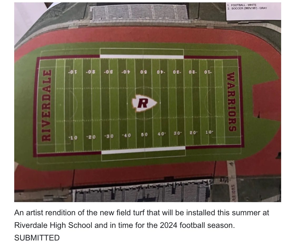 If we’re spending all this money on turf, can we at least make it look good? This is terrible. @RHS_WarriorsFB