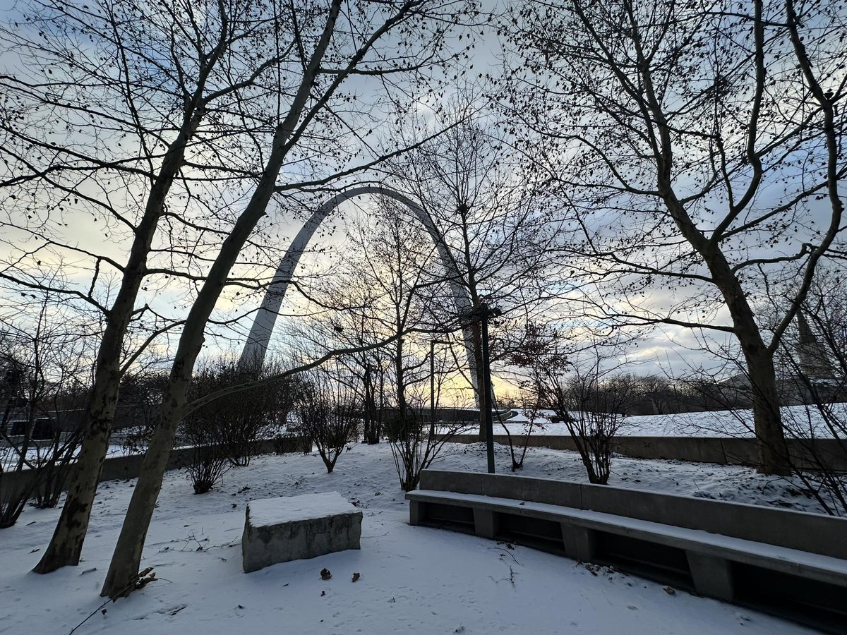 Due to the expected inclement weather, the Gateway Arch will have a delayed opening on Monday, January 22, 2024. The Arch will open at 11 a.m. #stl #downtownstl #stlwx #findyourpark #nps