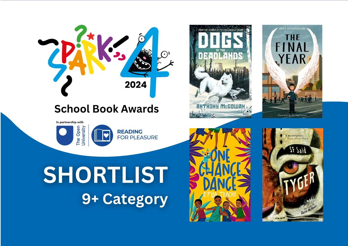 In case you missed our earlier video announcements - here's the 9+ Fiction shortlist. With huge thanks to the wonderful panel of short listers: Mark Clutterbuck, @Kingsley_teach <a href="/penwortham212/">Penwortham Primary</a>
<a href="/LiteracyHive/">WorkerBee</a> @McClareAnn <a href="/MairiMiller7/">Ms Miller reads</a> <a href="/Mrs_JHammond/">Mrs Hammond</a>  @Jjnhi6  <a href="/karentulloch1/">Karen Tulloch</a>