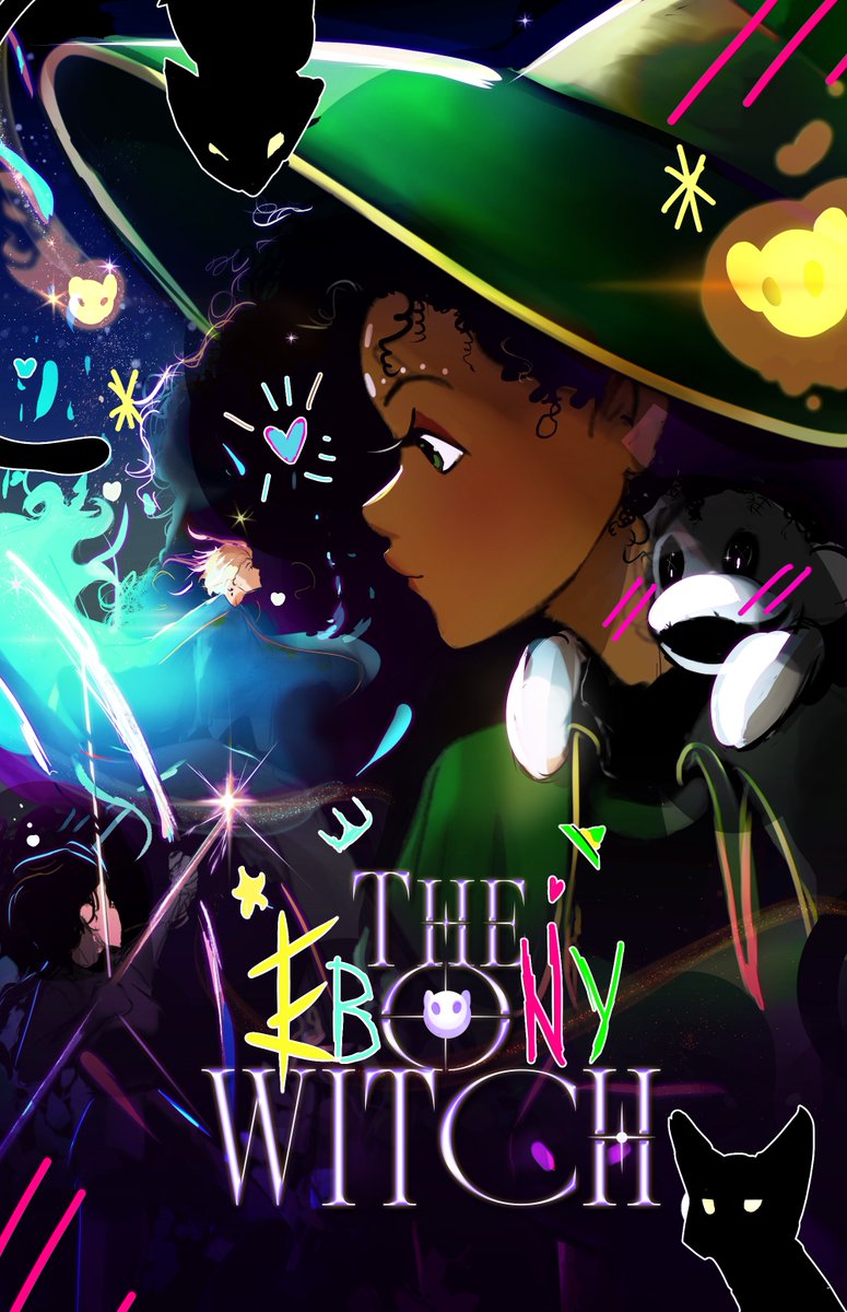 ndanudraws's tweet image. In a world where a wicked queen rules the lands, and witches are burned by dragon fire, a little witch named Ebony makes her way, studying to become the greatest witch that ever was.
Official poster for The Ebony Witch debuting in February! #indie_animation #indie_anime