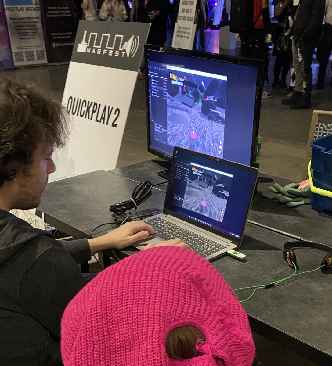 sitandspin3D's tweet photo. Thanks to player feedback at MAGfest, Sit and Spin Adventure 3D is confirmed for a 2024 release! Everyone at the office was so so SO happy to hear about the public’s continued support of this project. Go team! https://t.co/GNpoGZvLOn