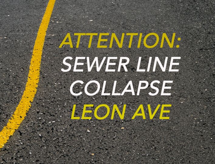 DelranPolice's tweet image. ATTENTION CAMBRIDGE DELRAN RESIDENTS
Please be advised that there has been a major sewer line collapse on Leon Ave in the area of 5th St.

Please avoid this area if possible. 
 
Utility companies and Delran First Responders are actively on scene and working to resolve this issue