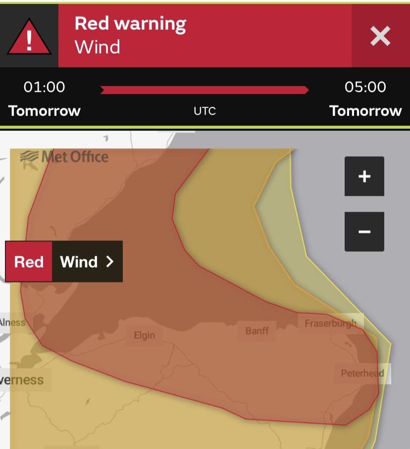 PeterheadLive's tweet photo. ⚠️RED ALERT⚠️
From 1:00 till 5:00
Stay safe folks 🙏.
105 - Power cut
999 - emergencies
#Aberdeenshire #Peterhead #Buchan #BlooToon https://t.co/TeC0GI4zAz