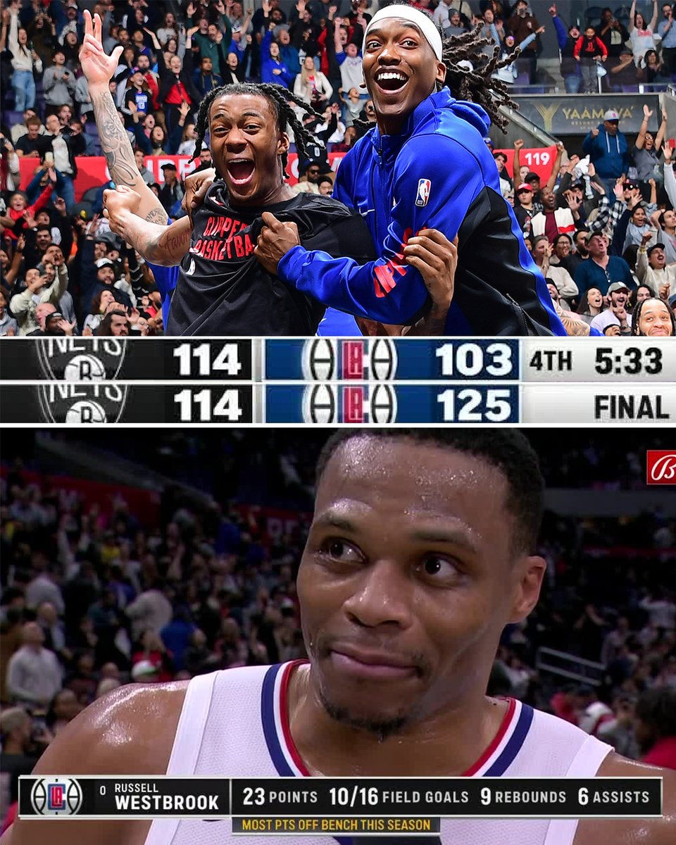 THE CLIPPERS WENT ON A 22-0 RUN IN THE FOURTH TO WIN THE GAME 🔥