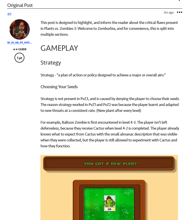 Hey1mJay's tweet photo. HELLO EVERYONE!!!! if you want the PvZ Team to read our PvZ3 feedback, go boost the post!!

https://t.co/oACl9CGFwk

the google doc will be sent privately, but this is for the EA community managers to see https://t.co/VOXSCHigFF