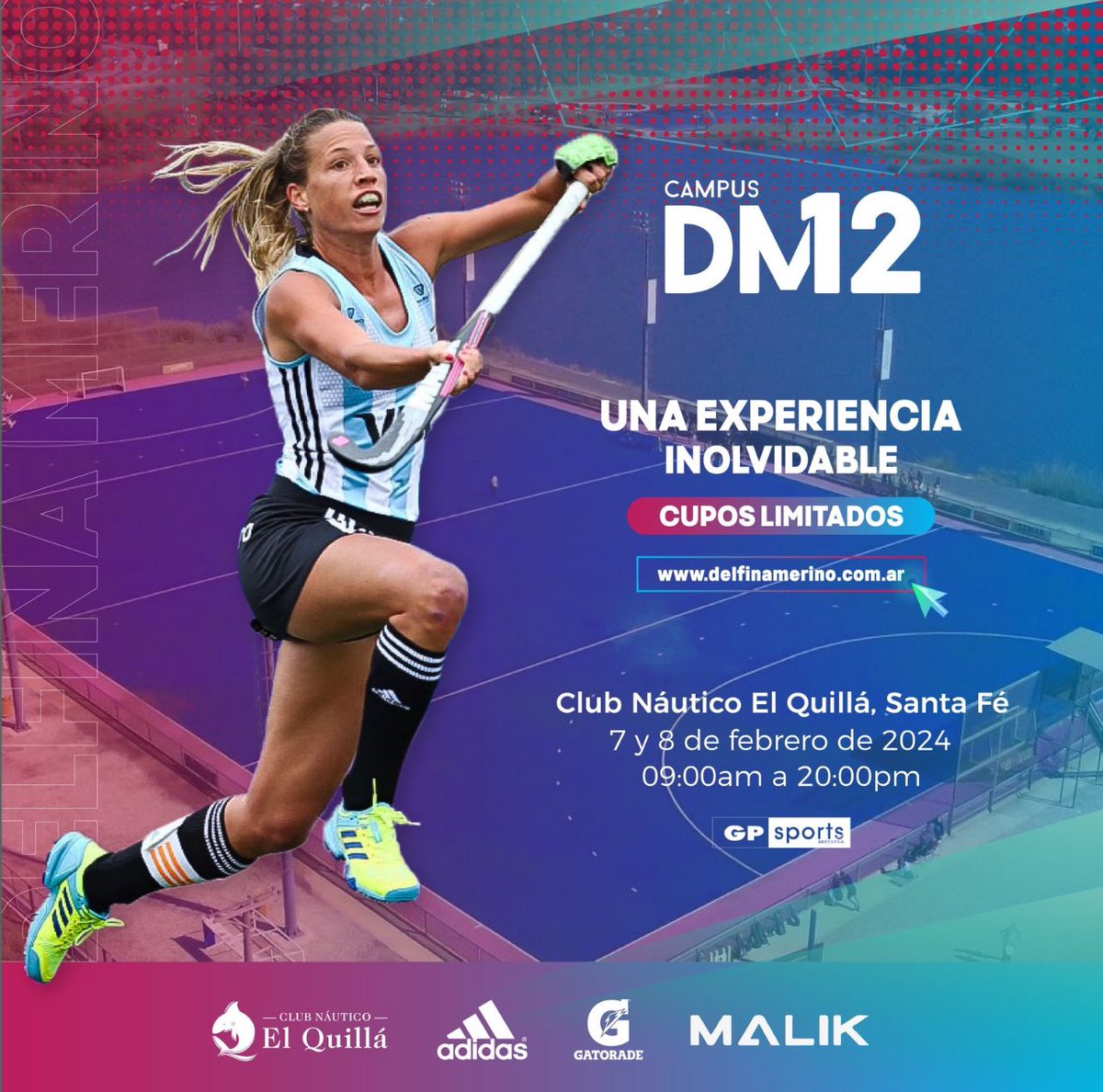 delfinamerino's tweet photo. Este 7 y 8 de febrero no te pierdas esta experiencia inolvidable en Santa Fe ! Se viene el primer campus #DM12 de este 2024. Te esperamos para disfrutar dos días a puro hockey !!! Regístrate acá 

https://t.co/aTJNXXa7x3 https://t.co/mW12z0S6qx