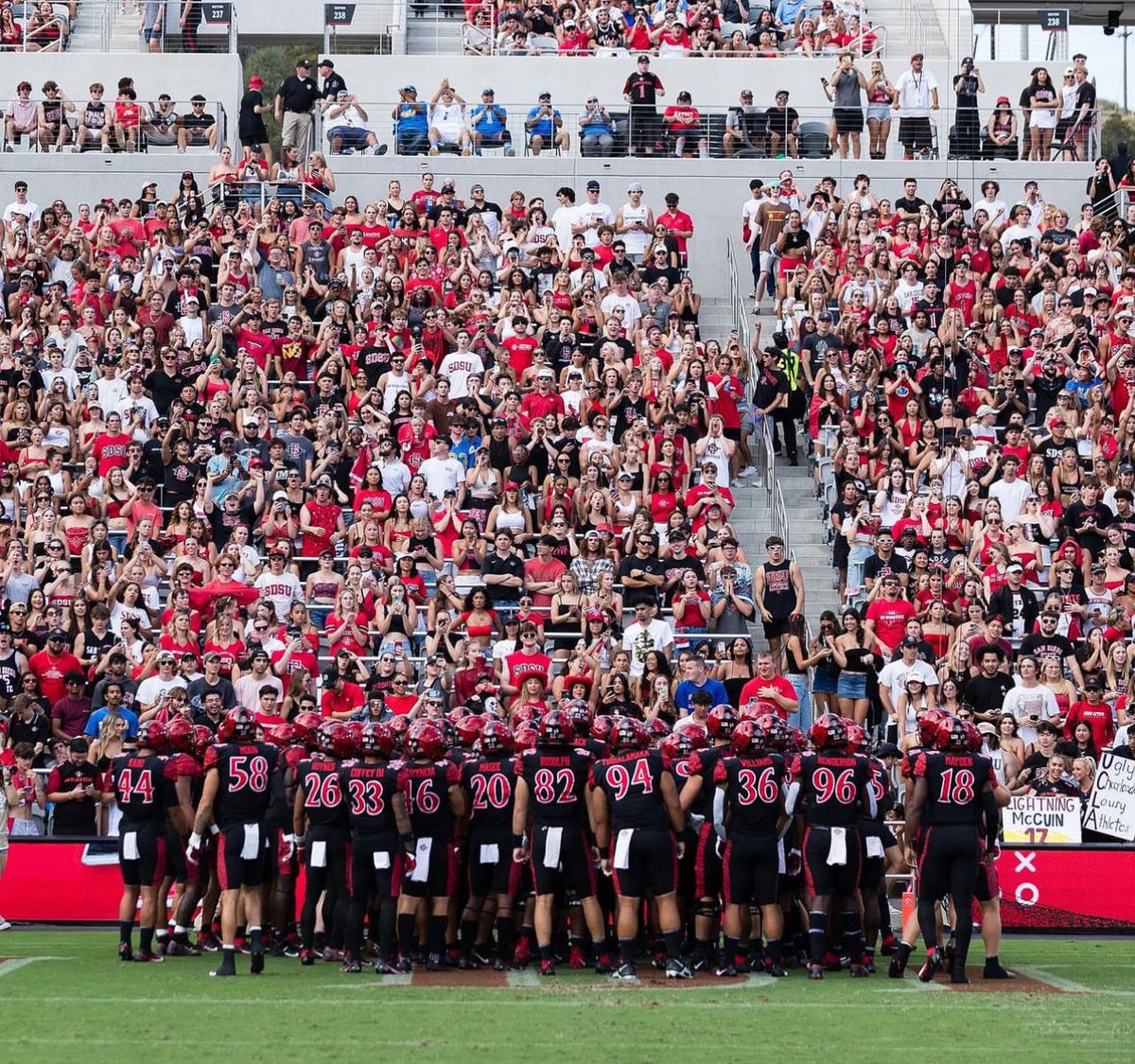 After an amazing visit and conversation with @TheHC_CoachLew, I’m extremely blessed to say that I have received an offer from San Diego State University! @cjmcgorisk @GregBiggins @marvinpollard_6 @LMBPINKY @BrandonHuffman @ChadSimmons_ @Serra__Football