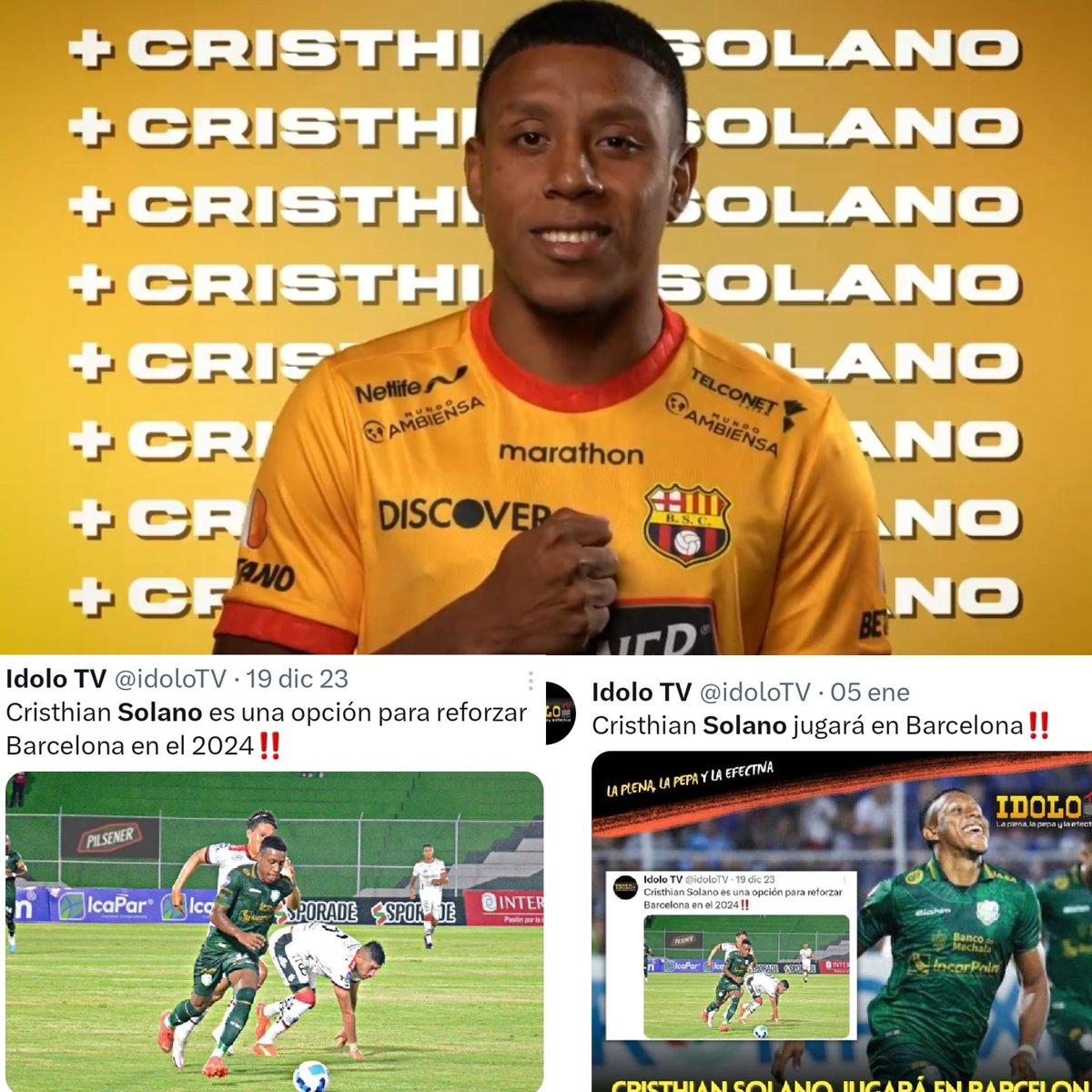 Christian Solano fue anunciado por Barcelona, refuerzo 2024, te lo dijimos  el 19 diciembre‼️