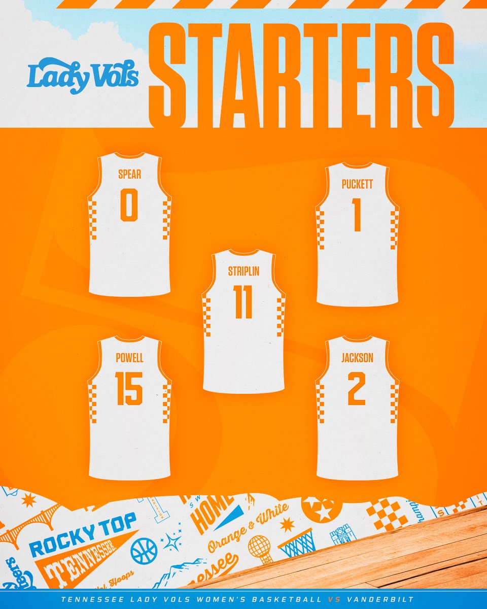 LadyVol_Hoops's tweet image. The #WeBackPat Game starters!