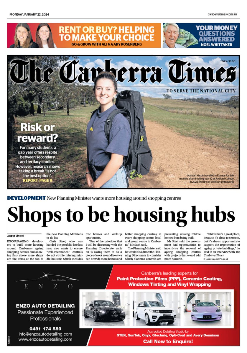 Canberra Times (@canberratimes) on Twitter photo Good morning, Canberra. It's looking to be a partly cloudy day with a maximum of 26 degree forecast. Here's today's <a href="/canberratimes/">Canberra Times</a> front page | <a href="/SarahLansdown/">Sarah Lansdown</a> <a href="/jclindell/">Jasper Lindell</a>
canberratimes.com.au/subscribe Good morning, Canberra. It's looking to be a partly cloudy day with a maximum of 26 degree forecast. Here's today's <a href="/canberratimes/">Canberra Times</a> front page | <a href="/SarahLansdown/">Sarah Lansdown</a> <a href="/jclindell/">Jasper Lindell</a>
canberratimes.com.au/subscribe