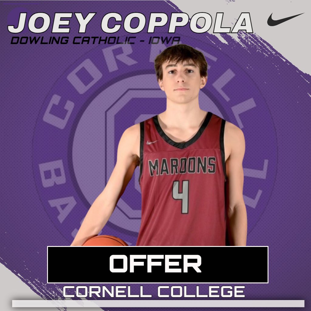 After a great Zoom call with <a href="/CoachSchlabaugh/">Dave Schlabaugh</a> <a href="/zschla3/">Zach Schlabaugh</a> and @coachklein__  I’m blessed to receive an offer from <a href="/CornellRamsMBB/">Cornell College Men’s Basketball</a>