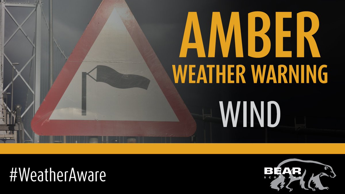 ❗️ The <a href="/metoffice/">Met Office</a> has issued AMBER weather warning for the South East. Consider if your journey is necessary, drive to conditions &amp; be prepared for disruption.

⏰ WIND 1800 Sunday 21/01 - 0900 Monday 22/01

<a href="/trafficscotland/">Traffic Scotland</a> Winter travel advice: bit.ly/3VPNunz