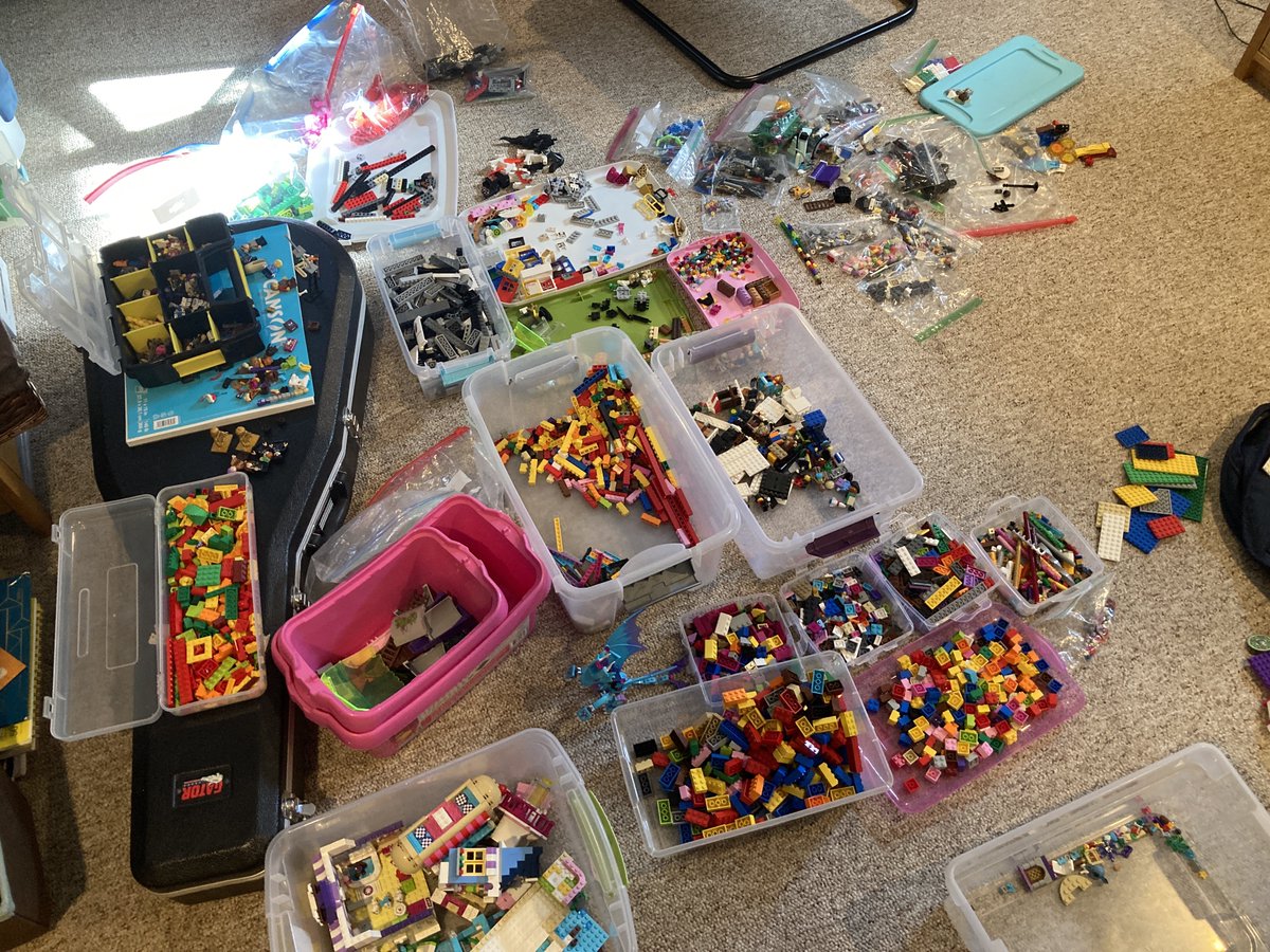 I really underestimated the task of sorting a million little pieces of plastic