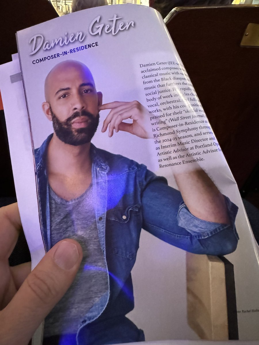 So happy to be here at <a href="/rvasymphony/">Richmond Symphony</a> for the world premiere of Damien Geter’s Sinfonia Americana