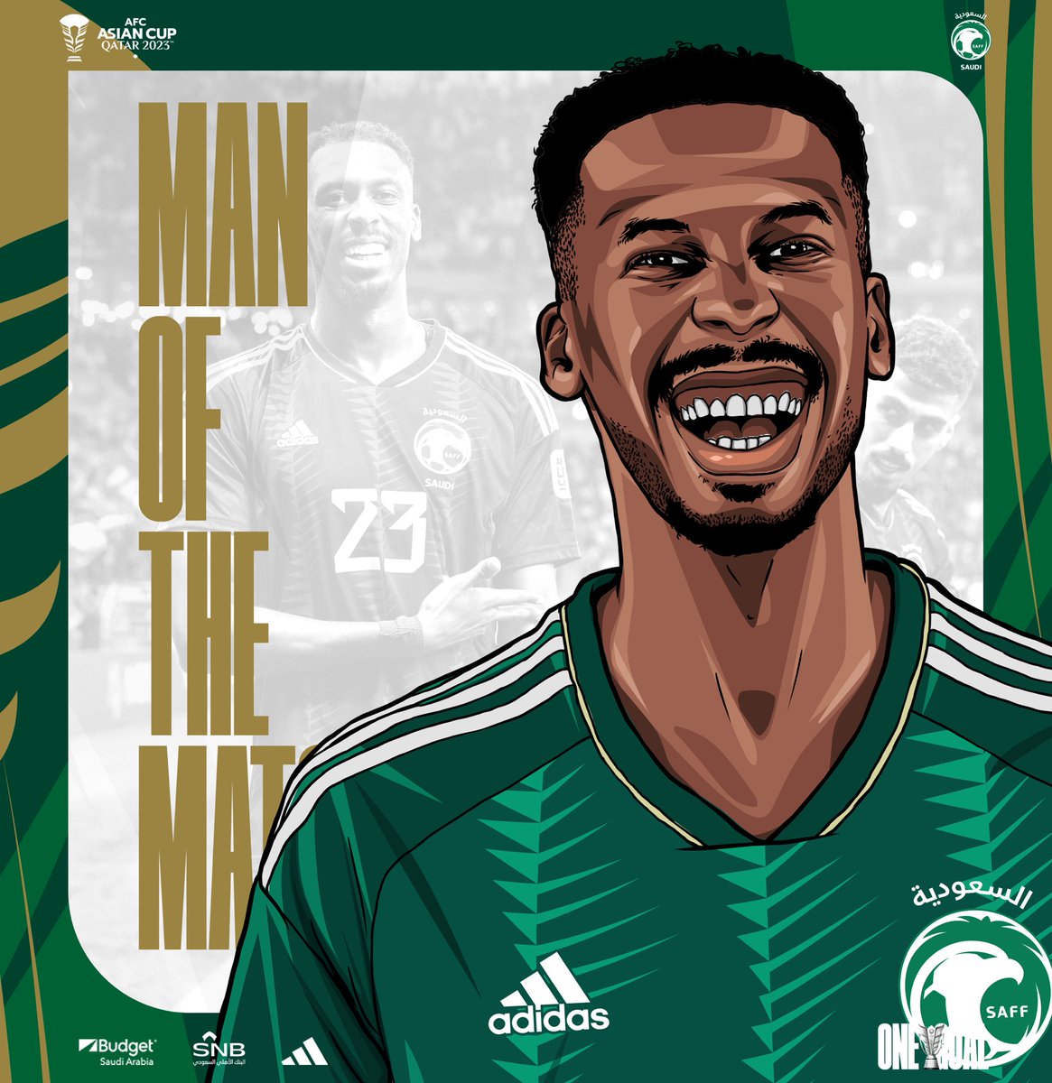 SaudiNT's tweet photo. رحبو معنا ... بــ "رجـل المـبـاراة" محمد كنو الذي وقع عليه اختيار الاتحاد الآسيـوي 👏🤩 https://t.co/EsIZvXi21K