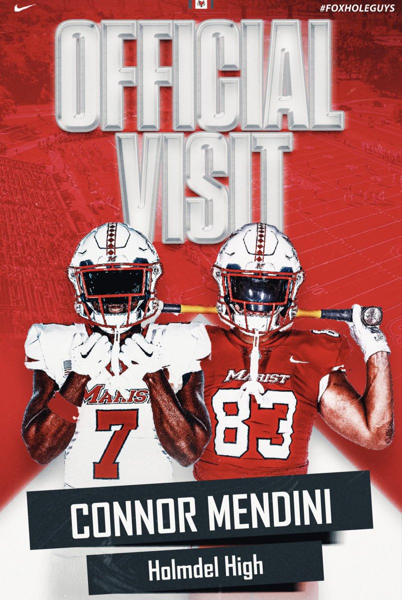 Connor Mendini (@cmendini) on Twitter photo Had a great official visit at Marist, thank you to <a href="/coachkevjohnson/">Coach Kev Johnson</a> <a href="/CoachMWillis/">Mike Willis</a> <a href="/CoachTJWeyl/">TJ Weyl</a> and the rest of the staff for a great weekend! <a href="/OneOnOneNJNYPA/">One On One Kicking Northeast</a> <a href="/HKA_Tanalski/">Adam</a> <a href="/FentressKicking/">Fentress Kicking</a> <a href="/Holmdel_FB/">HolmdelHS Football (archived)</a> Had a great official visit at Marist, thank you to <a href="/coachkevjohnson/">Coach Kev Johnson</a> <a href="/CoachMWillis/">Mike Willis</a> <a href="/CoachTJWeyl/">TJ Weyl</a> and the rest of the staff for a great weekend! <a href="/OneOnOneNJNYPA/">One On One Kicking Northeast</a> <a href="/HKA_Tanalski/">Adam</a> <a href="/FentressKicking/">Fentress Kicking</a> <a href="/Holmdel_FB/">HolmdelHS Football (archived)</a>