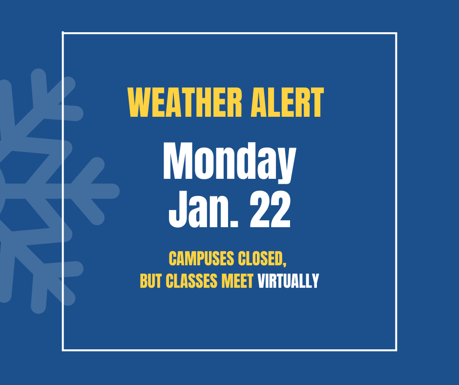 Pellissippi State (@ps) on Twitter photo EMERGENCY ALERT: Campuses will remain closed Monday, Jan. 22 due to inclement weather. Monday classes will be held online. Students should check email and Brightspace accounts for additional information from professors about class meetings. EMERGENCY ALERT: Campuses will remain closed Monday, Jan. 22 due to inclement weather. Monday classes will be held online. Students should check email and Brightspace accounts for additional information from professors about class meetings.