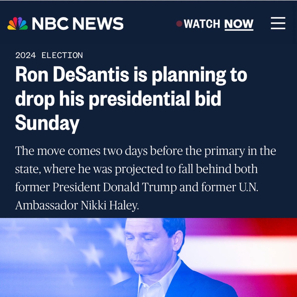 Ron DeSantis should be forced to carry his Presidential campaign to term.