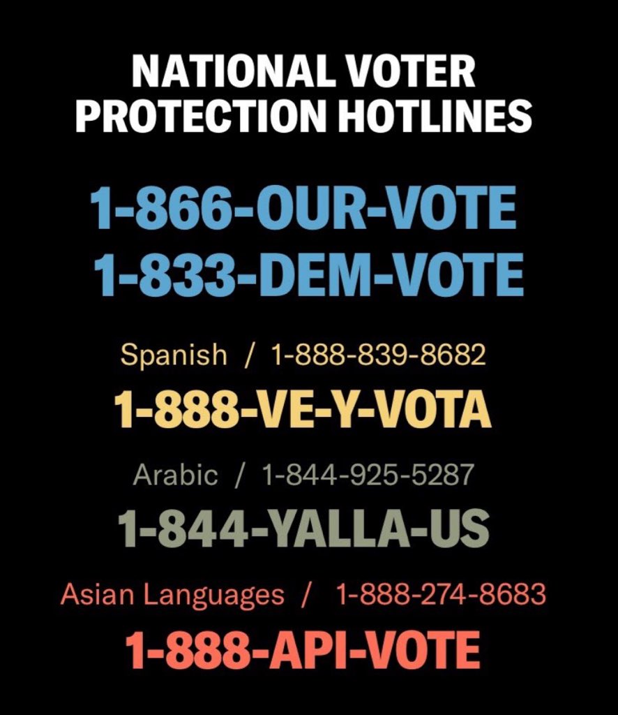 “Trump's Polling Place Intimidation: Protect Your Vote with the National Voter Protection Hotline!”

Donald Trump has issued a threat to mobilize his supporters to oversee polling stations. Should you encounter any form of intimidation or feel threatened while exercising your