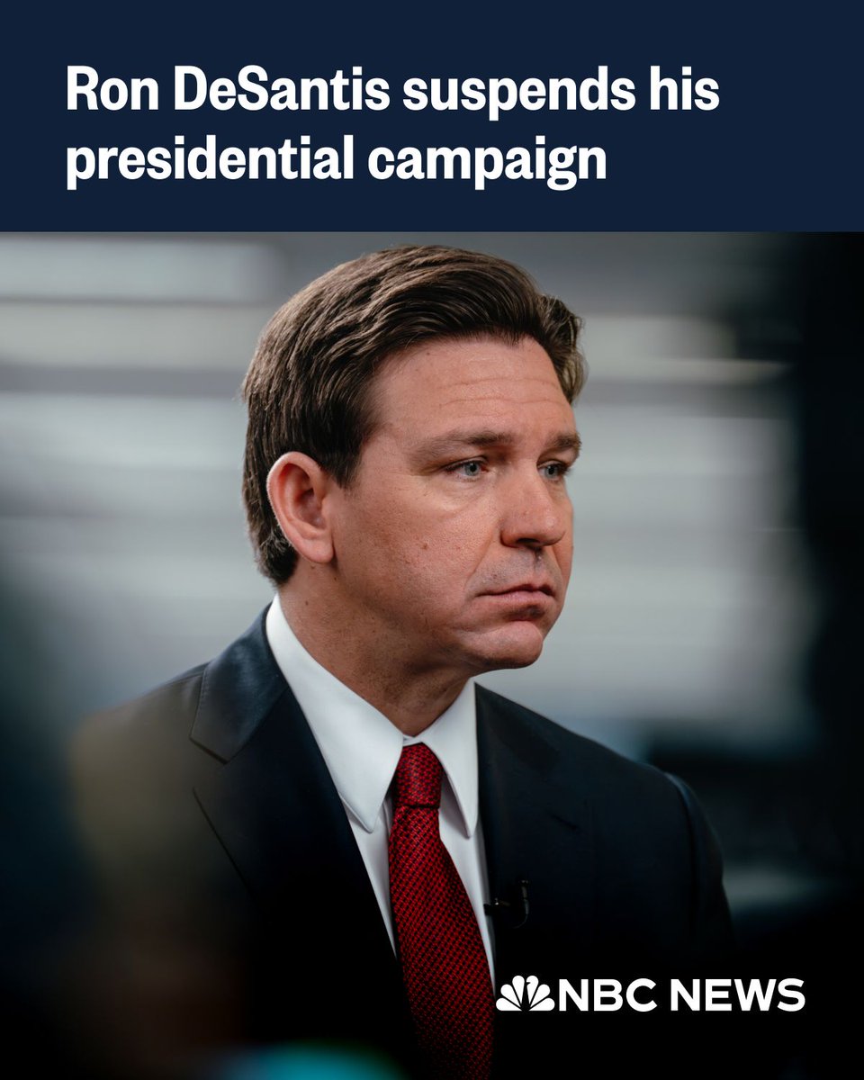 BREAKING: Ron DeSantis suspends his presidential campaign and endorses former President Trump. nbcnews.app.link/GN4ndN64xGb