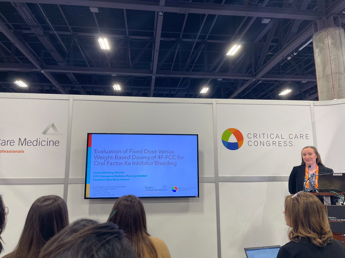 jessbpharmd's tweet photo. Beyond excited to be able to share my PGY1 research project results at @SCCM this year ☺️
Thankful for such a supportive team that helped to make it happen! @NKCHRxResidency @memusselman @jmc_cardspharmd https://t.co/bzwguWhCRm
