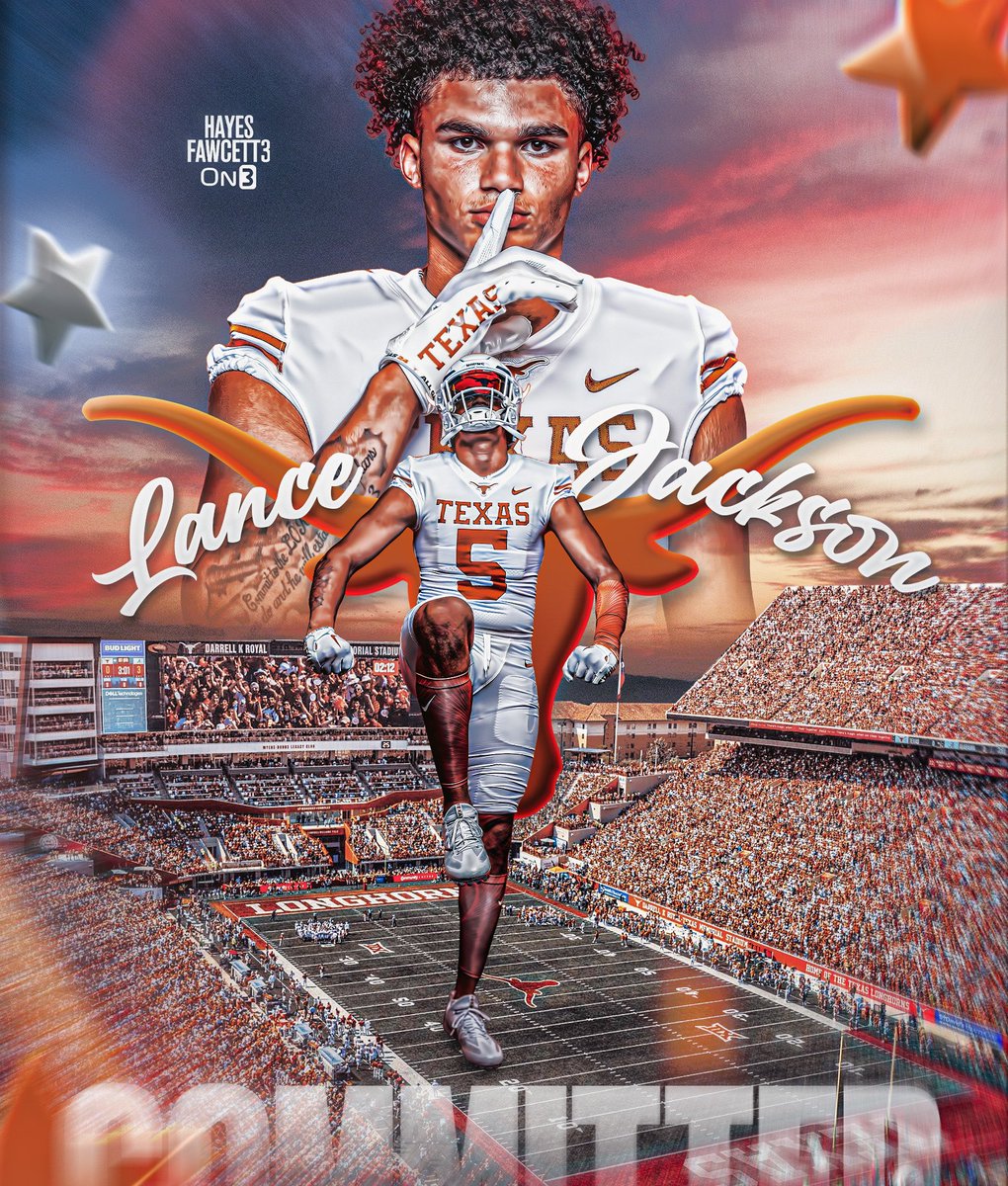 BREAKING: Four-Star ATH Lance Jackson (2025) tells me he has Committed to Texas! The 6’6 260 ATH from Texarkana, TX chose the Longhorns over Tennessee & Arkansas “Hook ‘Em #wereback🤘🏽” on3.com/news/four-star…