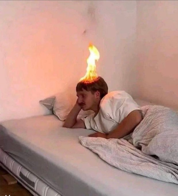 yo: “no voy a pensar más en eso”

yo toda la noche: