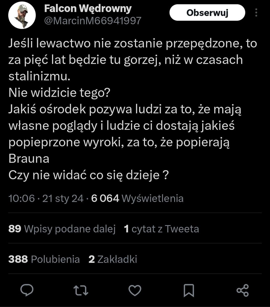 LPrzemyslenia's tweet photo. Kiedy zabraniają ci obrażać ludzi od pedałów, dewiantów i chorych psychicznie: https://t.co/bjSfMO6DZN