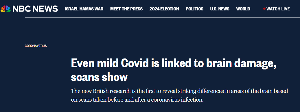 All the things it was reported covid can do to you in 2020-2022 (this from March 2022) didn't stop being possible because the media stopped reporting it, your government stopped talking about it and your hospital stopped testing for it