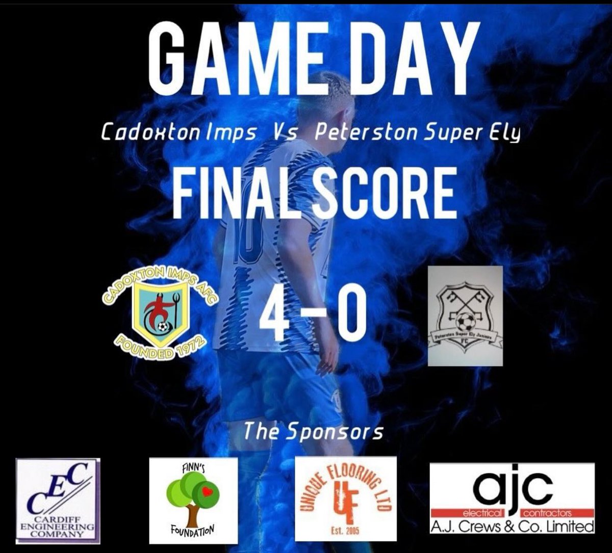 🔵 Another win for us yesterday, we played some really good stuff in challenging conditions, scoring 4 good goals and we kept a clean sheet, not a bad day at the office for us⚪️

Goals from

Chris Rees ⚽️ 
Kie ashton ⚽️
Scott McCarthy ⚽️⚽️