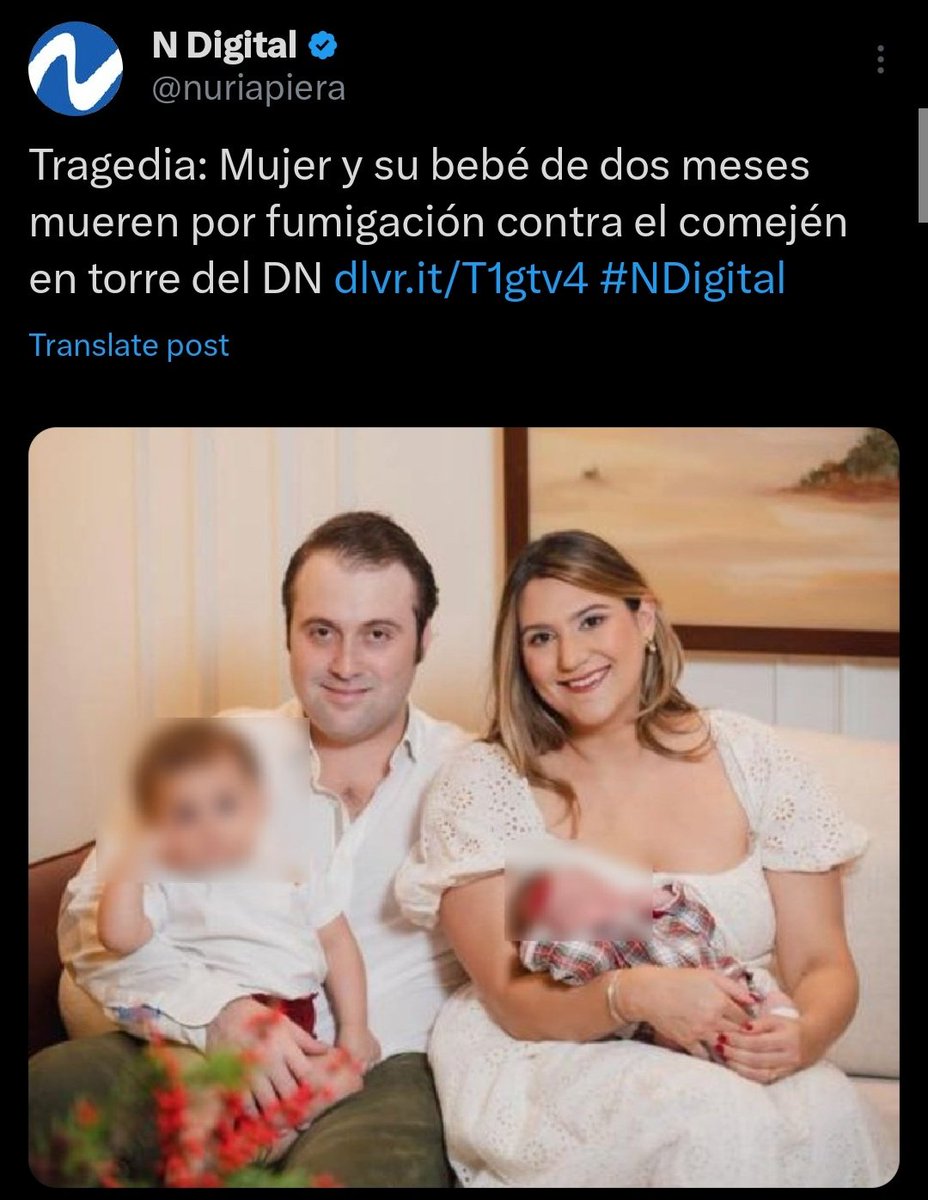 Por prevención, la sociedad dominicana necesita conocer cuál fue la empresa que fumigó y cuál fue el producto que utilizó que provocó la muerte de tres personas en torre de Piantini.