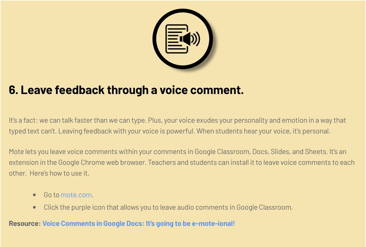 ?Have you ever thought about using voice ? comments ? to give feedback? Check out this tip ? along with 9 more in our new post ➡️10 ways to make the most of your LMS ditchthattextbook.com/lms-tips/ #Ditchbook