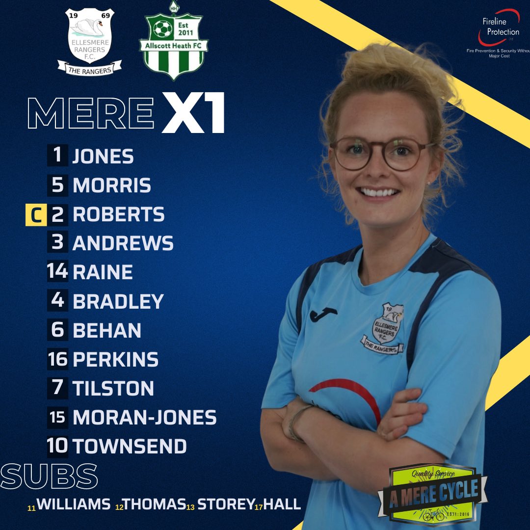 🔵TEAM NEWS🔵

Tonight’s line up against Allscott Development 

Today’s manager: Jay Rosedale
Captain: Becca Roberts
Vice-Captain: Chloe Williams